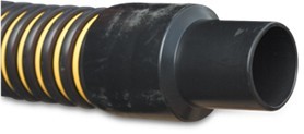 Spiral Saugschlauch PE 2" x 50 mm Muffe 1bar Gelb/Schwarz 15.2m Typ Hi-Vac