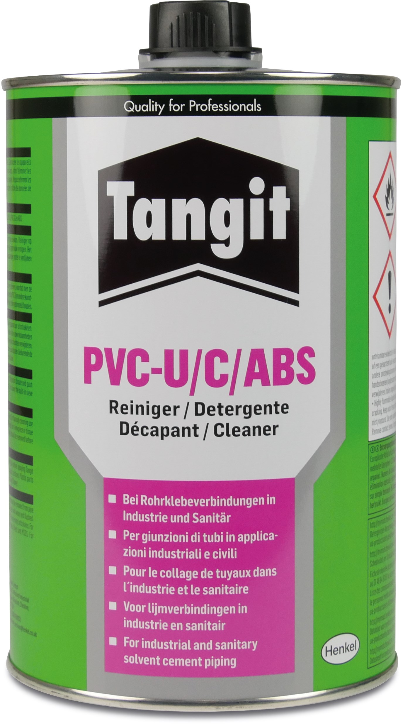 Tangit Reiniger type PVC-U/C ABS Label