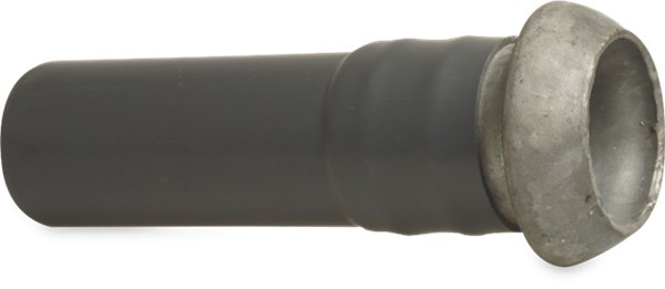 Schnellkupplung montiert mit PVC Rohrstutzen Stahl V-Teil type Kardan