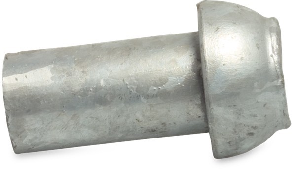 Schnellkupplung Stahl Verzinkt 70 mm x 70 mm V-Teil Kardan x Schweißstutzen Typ Kardan